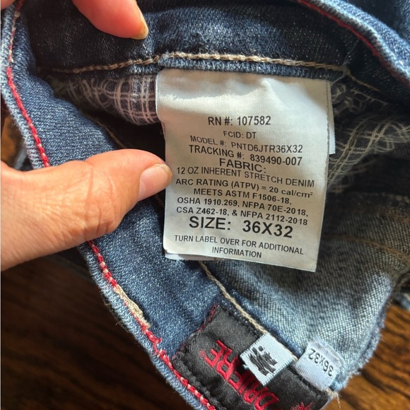 DRIFIRE Work Jeans 36x32" Denim Stretch Denim Flame Resistant Pants - Picture 11 of 11